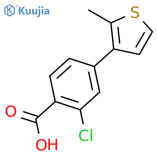 2-Chloro-4-(2-methylthiophenyl)benzoic acid structure