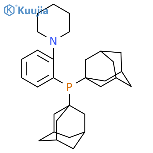 1-(2-(Di(adamantan-1-yl)phosphino)phenyl)piperidine structure