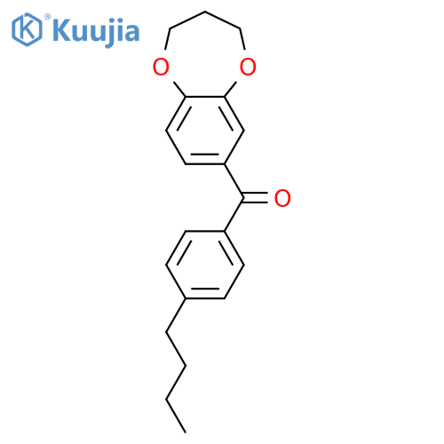 Methanone, (4-butylphenyl)(3,4-dihydro-2H-1,5-benzodioxepin-7-yl)- structure