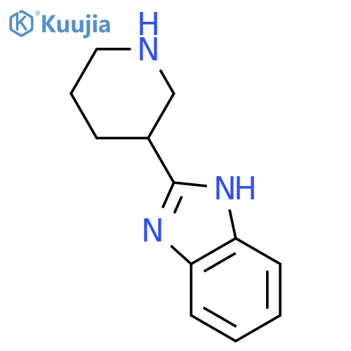 2-(piperidin-3-yl)-1H-1,3-benzodiazole structure