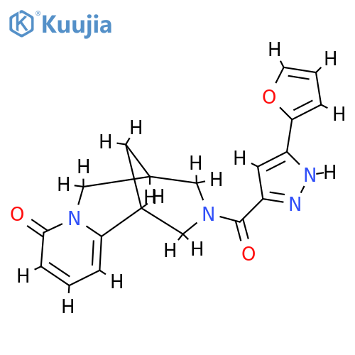11-3-(furan-2-yl)-1H-pyrazole-5-carbonyl-7,11-diazatricyclo7.3.1.0^{2,7}trideca-2,4-dien-6-one structure