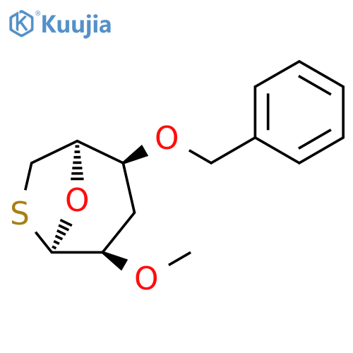 b-L-lyxo-Hexopyranose,1,3,6-trideoxy-1,6-epithio-2-O-methyl-4-O-(phenylmethyl)- (9CI) structure