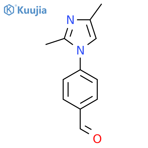 4-(2,4-dimethyl-1H-imidazol-1-yl)benzaldehyde structure