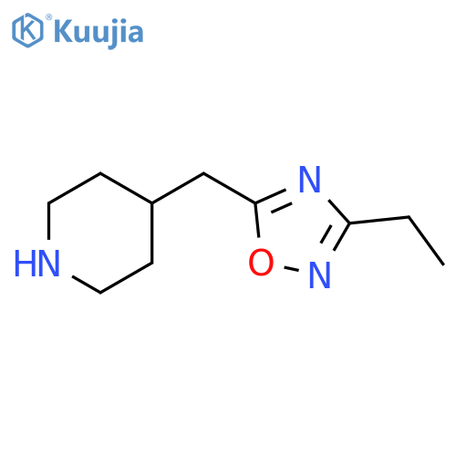 4-(3-ethyl-1,2,4-oxadiazol-5-yl)methylpiperidine structure