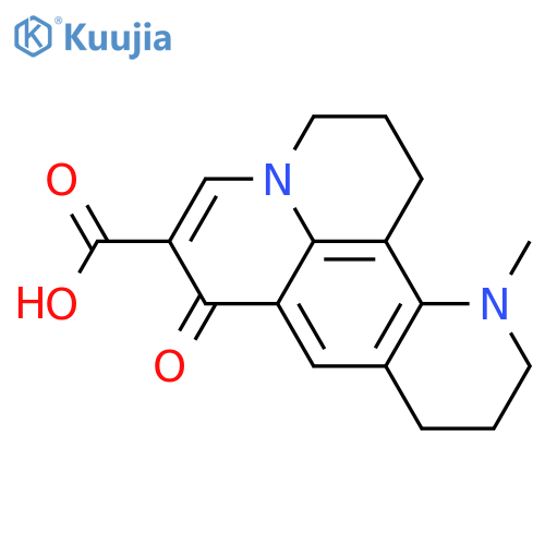 12-methyl-7-oxo-2,3,9,10,11,12-hexahydro-1h,7h-pyrido[3,2,1-gh]-1,7-phenanthroline-6-carboxylic Acid (en)1h,7h-pyrido[3,2,1-gh][1,7]phenanthroline-6-carboxylic Acid, 2,3,9,10,11,12-hexahydro-12-methyl-7-oxo- (en) structure