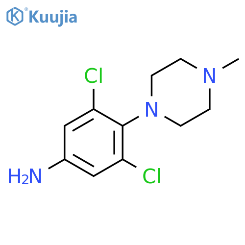 3,5-Dichloro-4-(4-methylpiperazin-1-yl)aniline structure