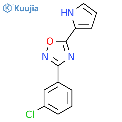3-(3-Chlorophenyl)-5-(1H-pyrrol-2-yl)-1,2,4-oxadiazole structure