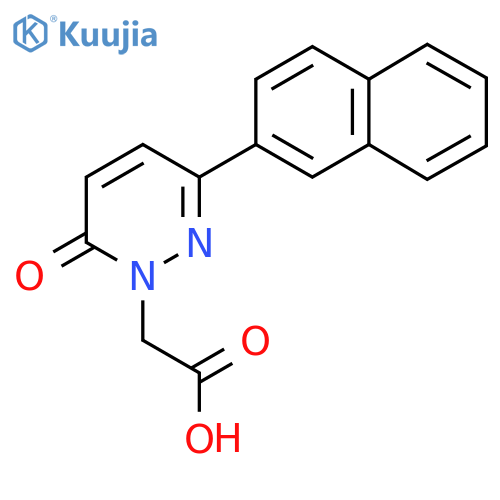 2-[3-(naphthalen-2-yl)-6-oxo-1,6-dihydropyridazin-1-yl]acetic acid structure
