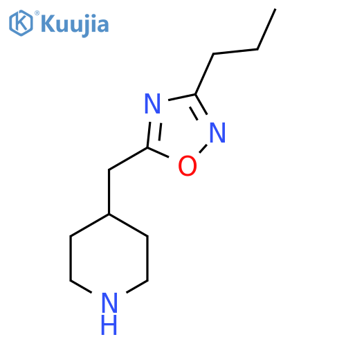 4-(3-propyl-1,2,4-oxadiazol-5-yl)methylpiperidine structure