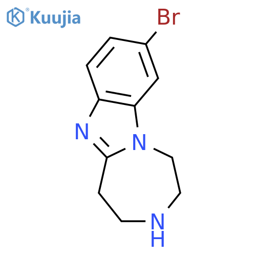 9-Bromo-2,3,4,5-tetrahydro-1H-benzo[4,5]imidazo[1,2-d][1,4]diazepine structure