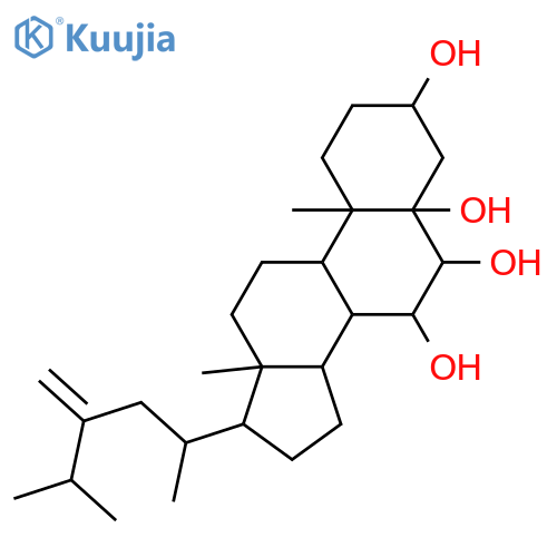 23-Methylene-26,27-dinorergostane-3,5,6,7-tetrol; (3β,5α,6β,7β)-form structure