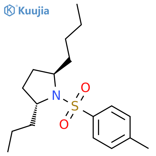 Pyrrolidine,2-butyl-1-[(4-methylphenyl)sulfonyl]-5-propyl-, (2R,5R)-rel- structure