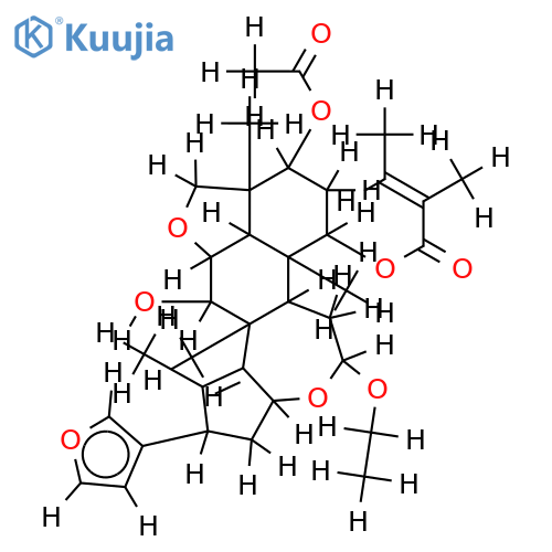 1alpha-tigloyloxy-3alpha-acetoxy-7alpha-hydroxy-12alpha-ethoxynimbolinin structure