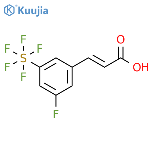 3-Fluoro-5-(pentafluorosulfur)cinnamic acid structure