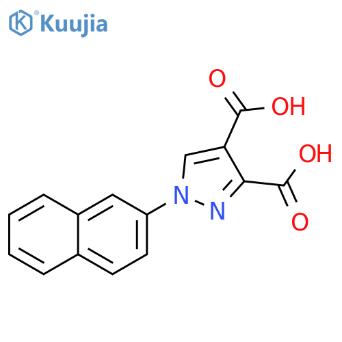 1-(naphthalen-2-yl)-1H-pyrazole-3,4-dicarboxylic acid structure