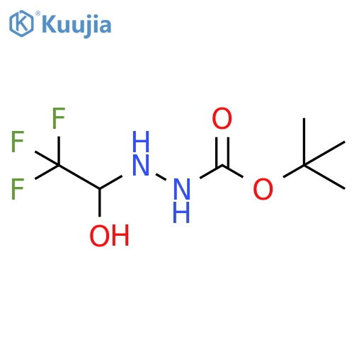1-({(tert-Butoxy)carbonylamino}amino)-2,2,2-trifluoroethan-1-ol structure