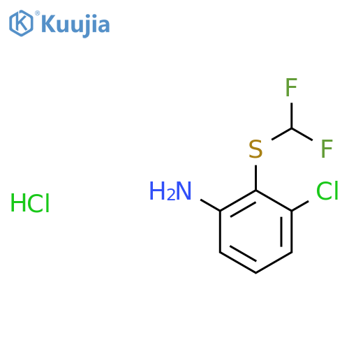 3-Chloro-2-(difluoromethyl)sulfanylaniline Hydrochloride structure