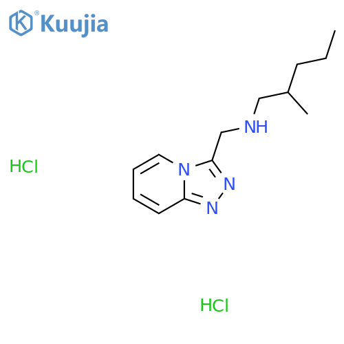 (2-Methylpentyl)({[1,2,4]triazolo[4,3-a]pyridin-3-ylmethyl})amine dihydrochloride structure