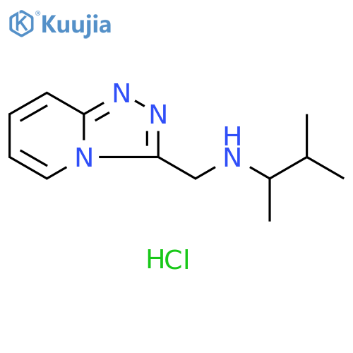 (3-methylbutan-2-yl)({[1,2,4]triazolo[4,3-a]pyridin-3-yl}methyl)amine hydrochloride structure