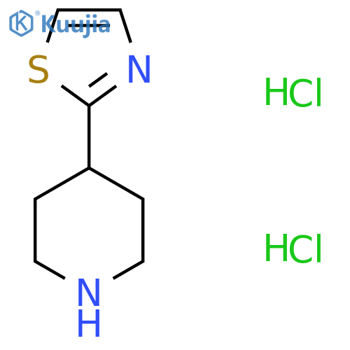 4-(1,3-Thiazol-2-yl)piperidine dihydrochloride structure