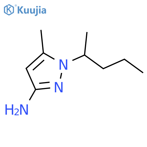 5-methyl-1-(pentan-2-yl)-1H-pyrazol-3-amine structure