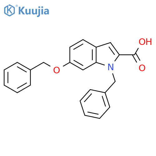 1-Benzyl-6-(benzyloxy)-1H-indole-2-carboxylic acid structure