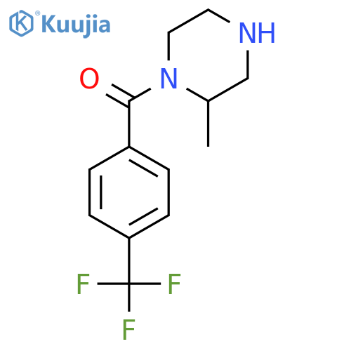 2-Methyl-1-[4-(trifluoromethyl)benzoyl]piperazine structure