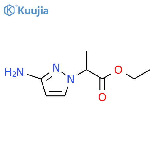 ethyl 2-(3-amino-1H-pyrazol-1-yl)propanoate structure