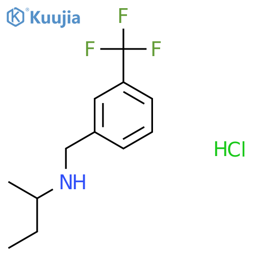 (Butan-2-yl)({[3-(trifluoromethyl)phenyl]methyl})amine hydrochloride structure