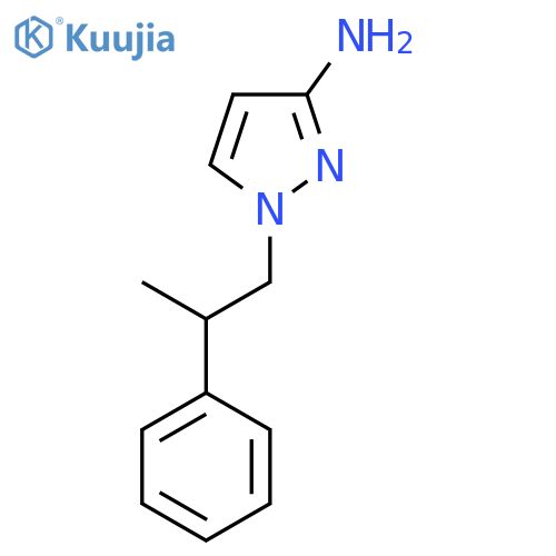 1-(2-Phenylpropyl)-1H-pyrazol-3-amine structure