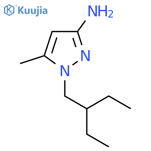 1-(2-ethylbutyl)-5-methyl-1H-pyrazol-3-amine structure