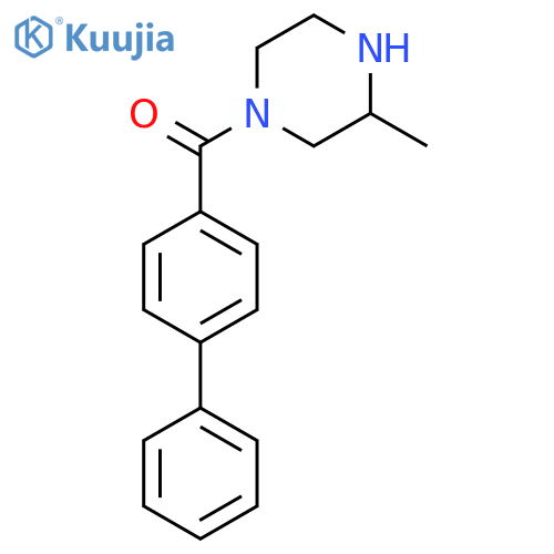 3-Methyl-1-(4-phenylbenzoyl)piperazine structure