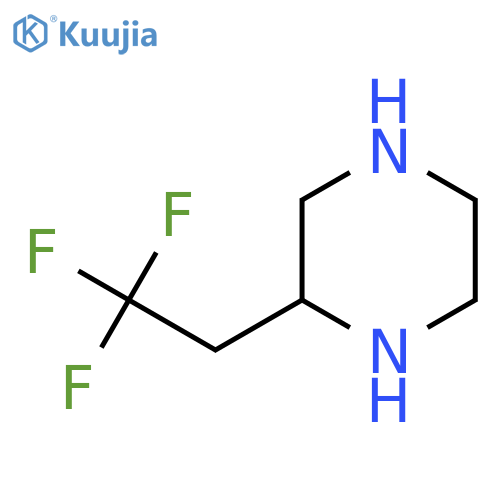 2-(2,2,2-Trifluoroethyl)piperazine structure
