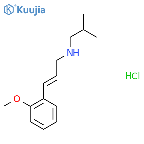 N-Isobutyl-N-[(2E)-3-(2-methoxyphenyl)prop-2-enyl]amine hydrochloride structure