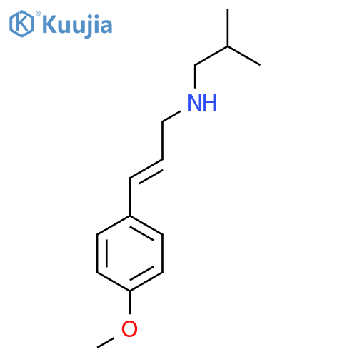 N-Isobutyl-N-[(2E)-3-(4-methoxyphenyl)prop-2-enyl]amine structure
