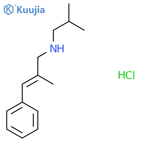 [(2E)-2-Methyl-3-phenylprop-2-en-1-yl](2-methylpropyl)amine hydrochloride structure