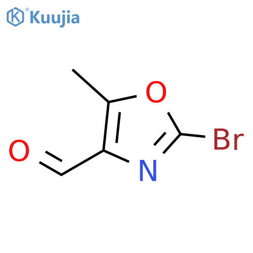 2-Bromo-5-methyl-oxazole-4-carbaldehyde structure
