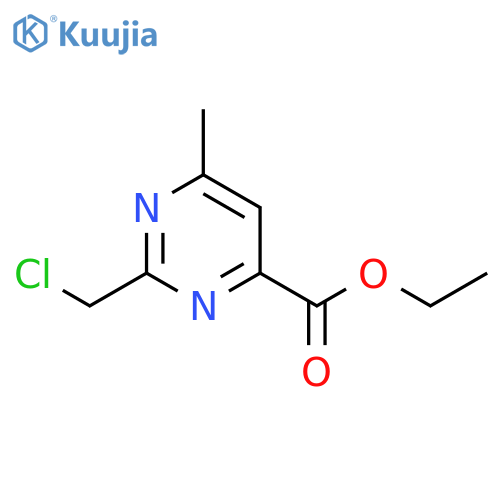 ethyl 2-(chloromethyl)-6-methylpyrimidine-4-carboxylate structure
