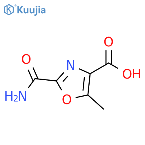 2-Carbamoyl-4-methyl-oxazole-5-carboxylic acid structure