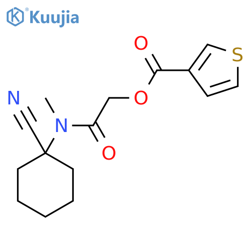 [(1-Cyanocyclohexyl)(methyl)carbamoyl]methyl thiophene-3-carboxylate structure