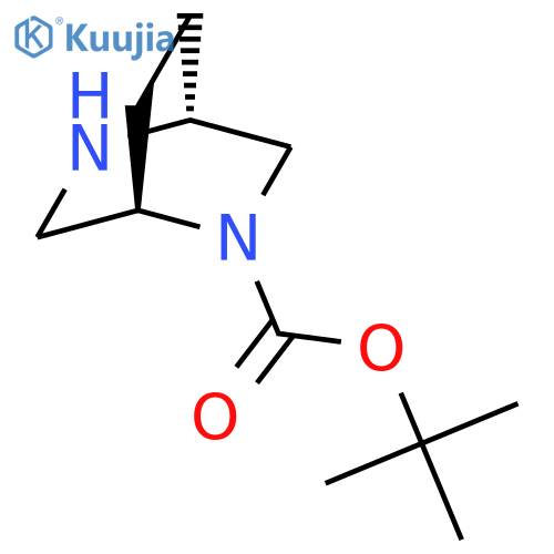 tert-butyl (1R,4R)-2,5-diazabicyclo[2.2.2]octane-2-carboxylate structure