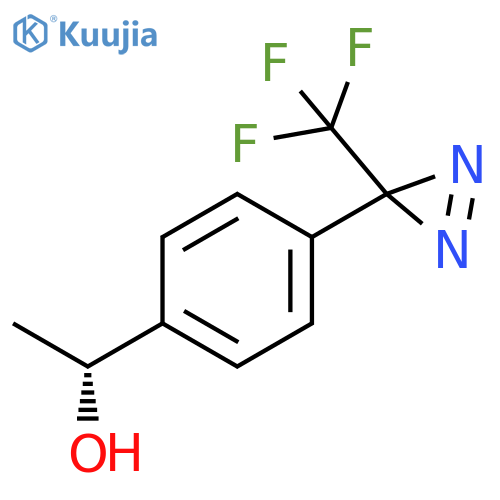 (1R)-1-{4-3-(trifluoromethyl)-3H-diazirin-3-ylphenyl}ethan-1-ol structure