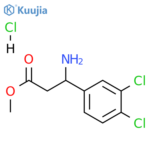 METHYL 3-AMINO-3-(3,4-DICHLOROPHENYL)PROPANOATE HYDROCHLORIDE structure