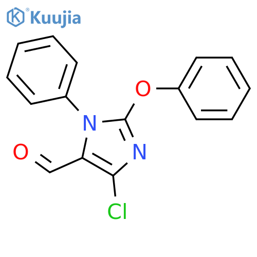 1H-Imidazole-5-carboxaldehyde, 4-chloro-2-phenoxy-1-phenyl- structure