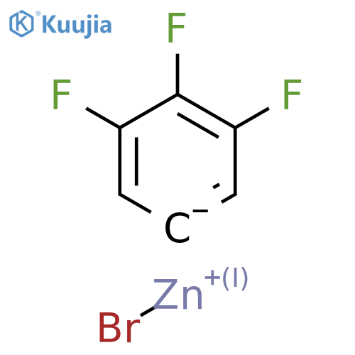 Bromozinc(1+);1,2,3-trifluorobenzene-5-ide structure