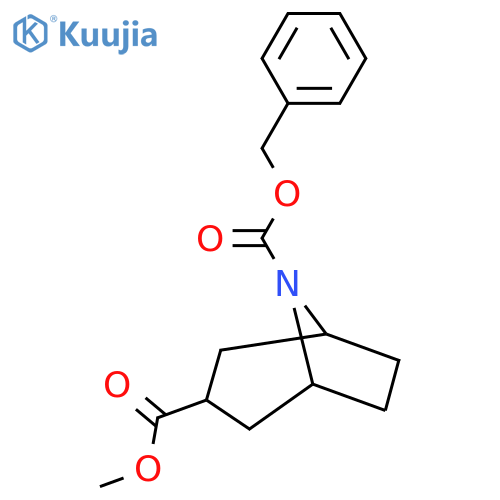 O8-benzyl O3-methyl 8-azabicyclo[3.2.1]octane-3,8-dicarboxylate structure
