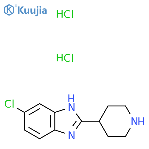6-Chloro-2-piperidin-4-yl-1H-benzimidazoledihydrochloride structure