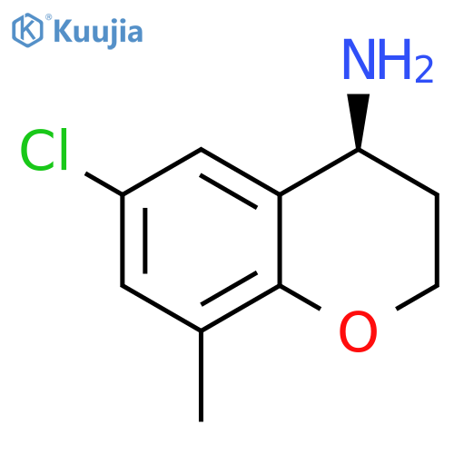 (4S)-6-CHLORO-8-METHYL-3,4-DIHYDRO-2H-1-BENZOPYRAN-4-AMINE structure