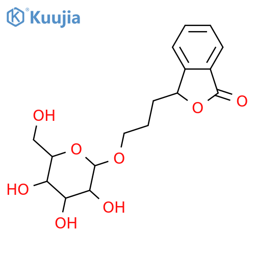 1(3H)-Isobenzofuranone, 3-[3-(β-D-glucopyranosyloxy)propyl]- (9CI) structure
