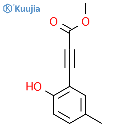 Methyl 3-(2-hydroxy-5-methylphenyl)prop-2-ynoate structure